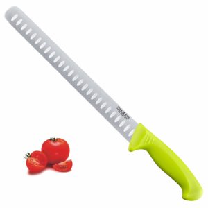 Cook N Home 11 Granton Edge Slicing Knife Roast Fish Slicer, Green
