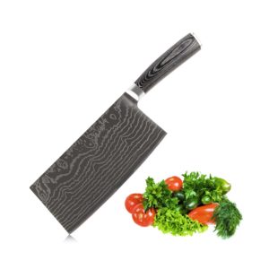 EKUER 7-Inch Chinese Chef Chopper Cleaver