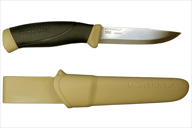 Companion Fixed Blade Outdoor Knife with Sandvik Stainless Steel Blade